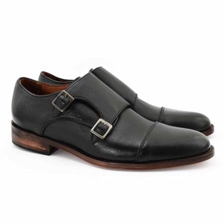 Zapatos de vestir hombre Bruselas cuero negro