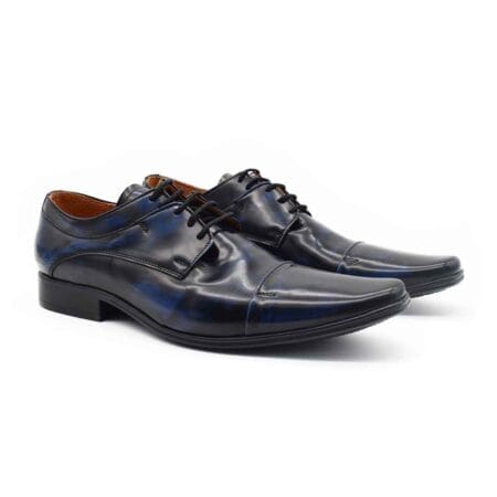 Zapatos de vestir hombre Gales cuero azul