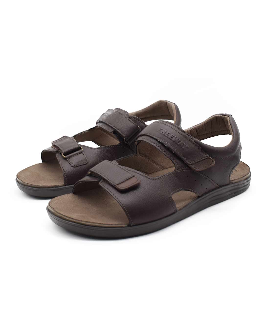 sandalias hombre atenas freeway cuero marrón
