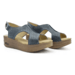 Sandalias mujer Eliana Claris cuero azules