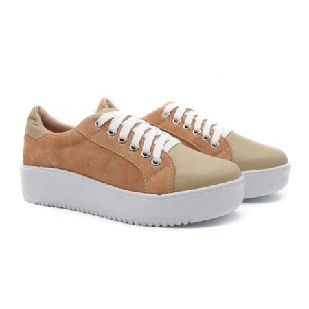 Zapatillas mujer Colette cuero natural