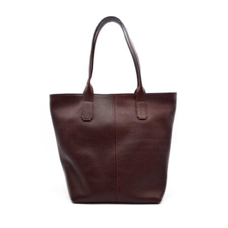 Bolso tote mujer cuero Rosmery bordo