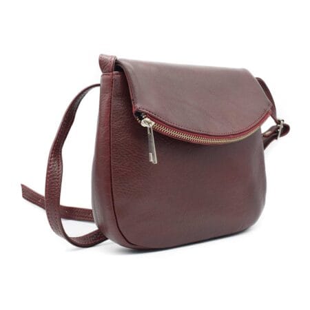 Cartera mujer Rinda cuero bordo