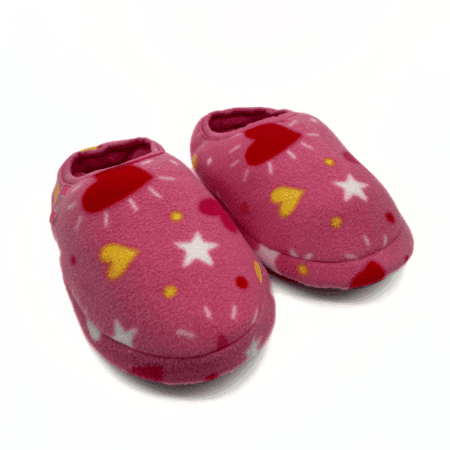Pantuflas niña confort peluche rosas