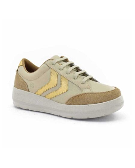 Zapatillas mujer Bakery cuero natural