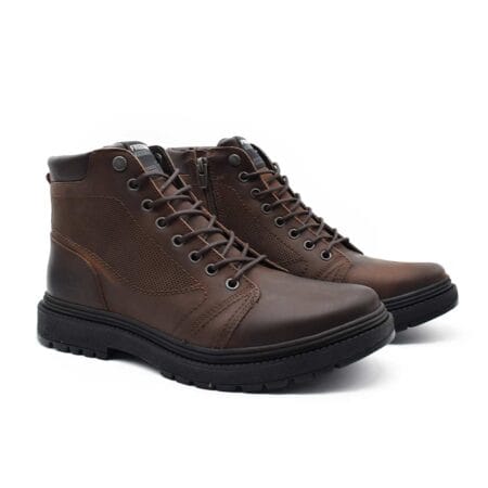 Borcegos hombre Jack Freeway cuero marrón