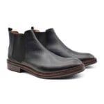 Botas hombre Houwerd cuero negras