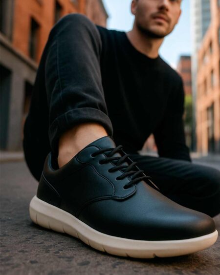 Zapatos hombre Oslo Freeway cuero negro