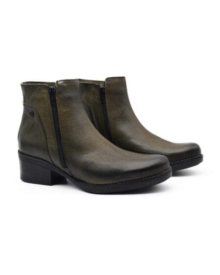 Botas mujer Pia Gravagna cuero oliva