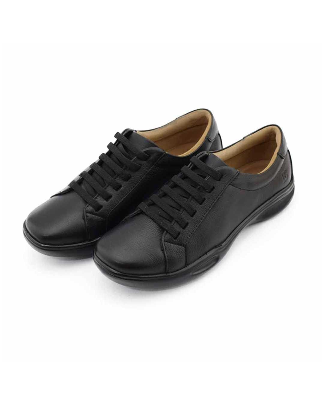 zapatillas mujer safira cuero negras