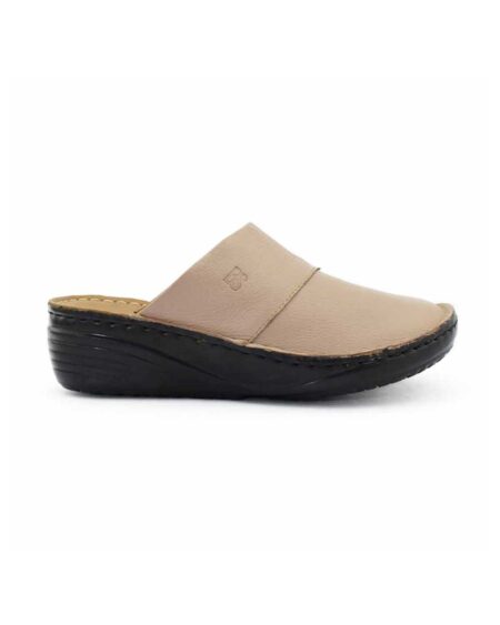 zuecos mujer carella cuero azules