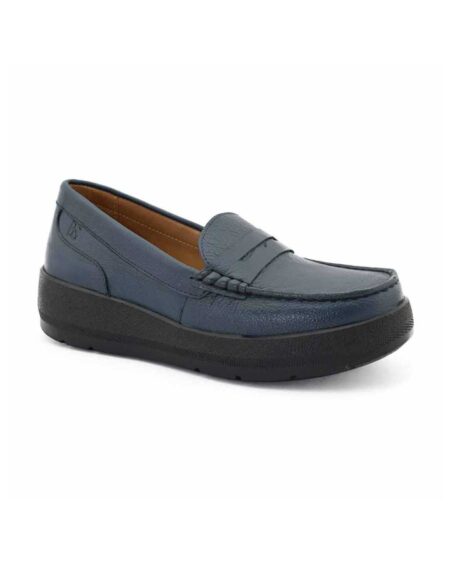 mocasines mujer italia cuero negros