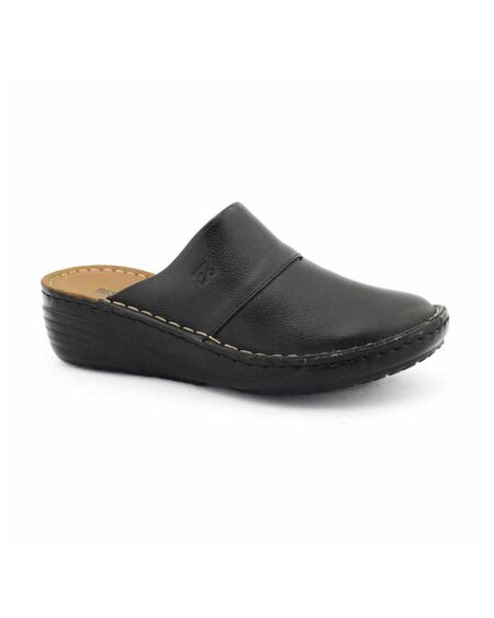zuecos mujer carella cuero azules