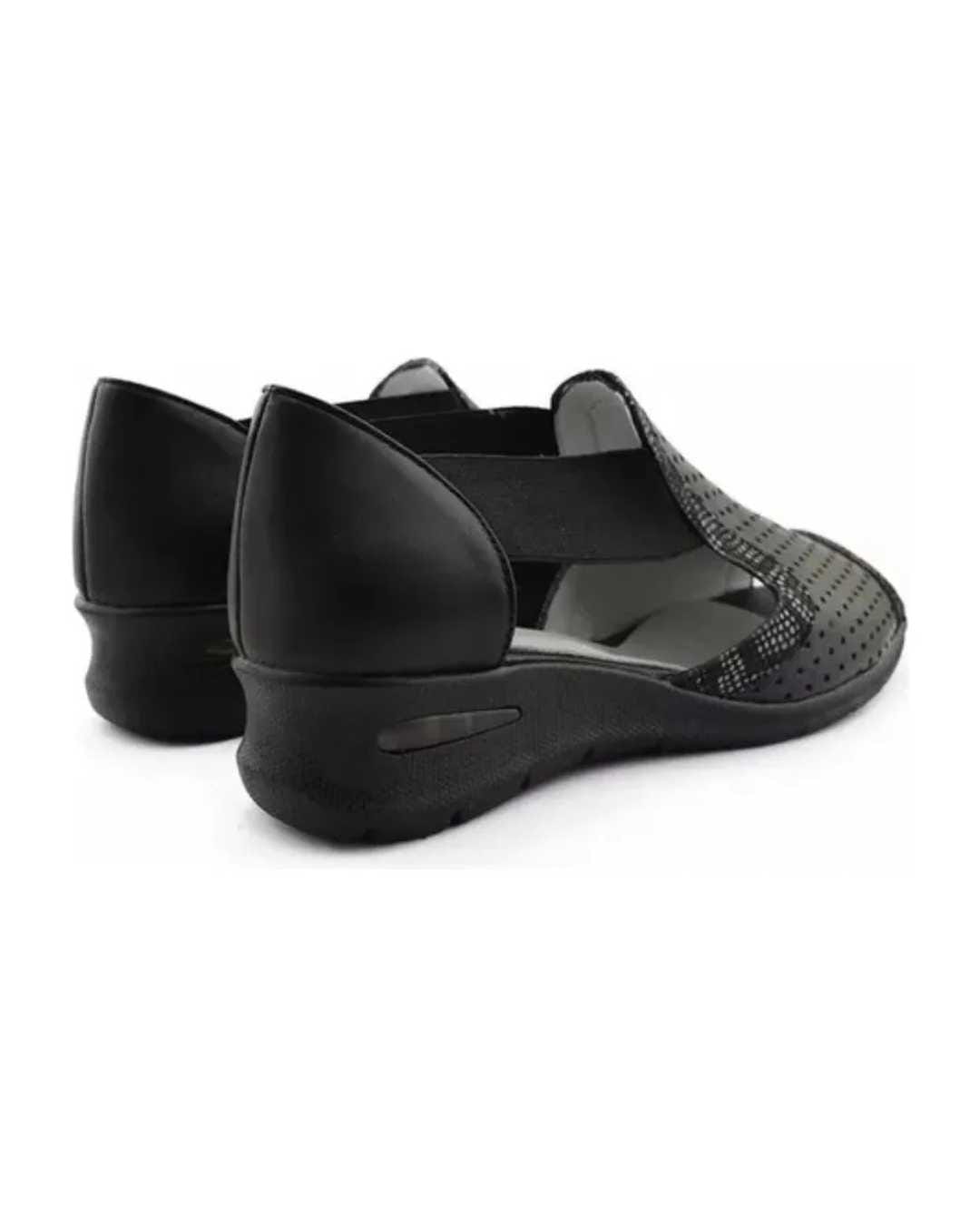 sandalias mujer alvania cuero negras