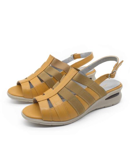 sandalias mujer roush cuero maíz