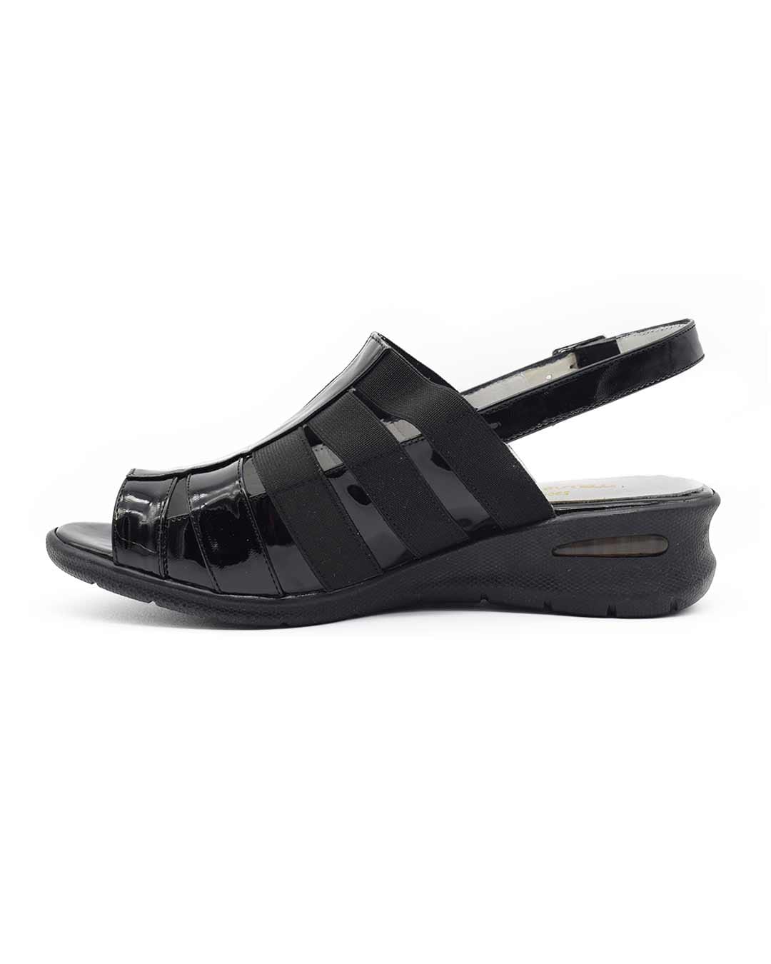 sandalias mujer roush cuero negras
