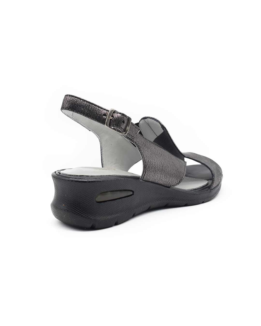 sandalias mujer jinna cuero plata