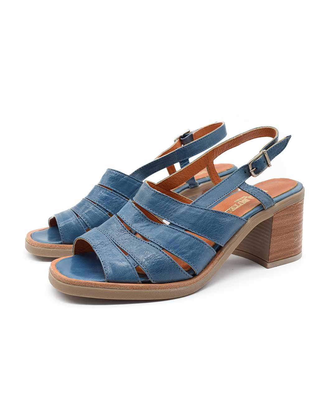 sandalias mujer lucero cuero rojas