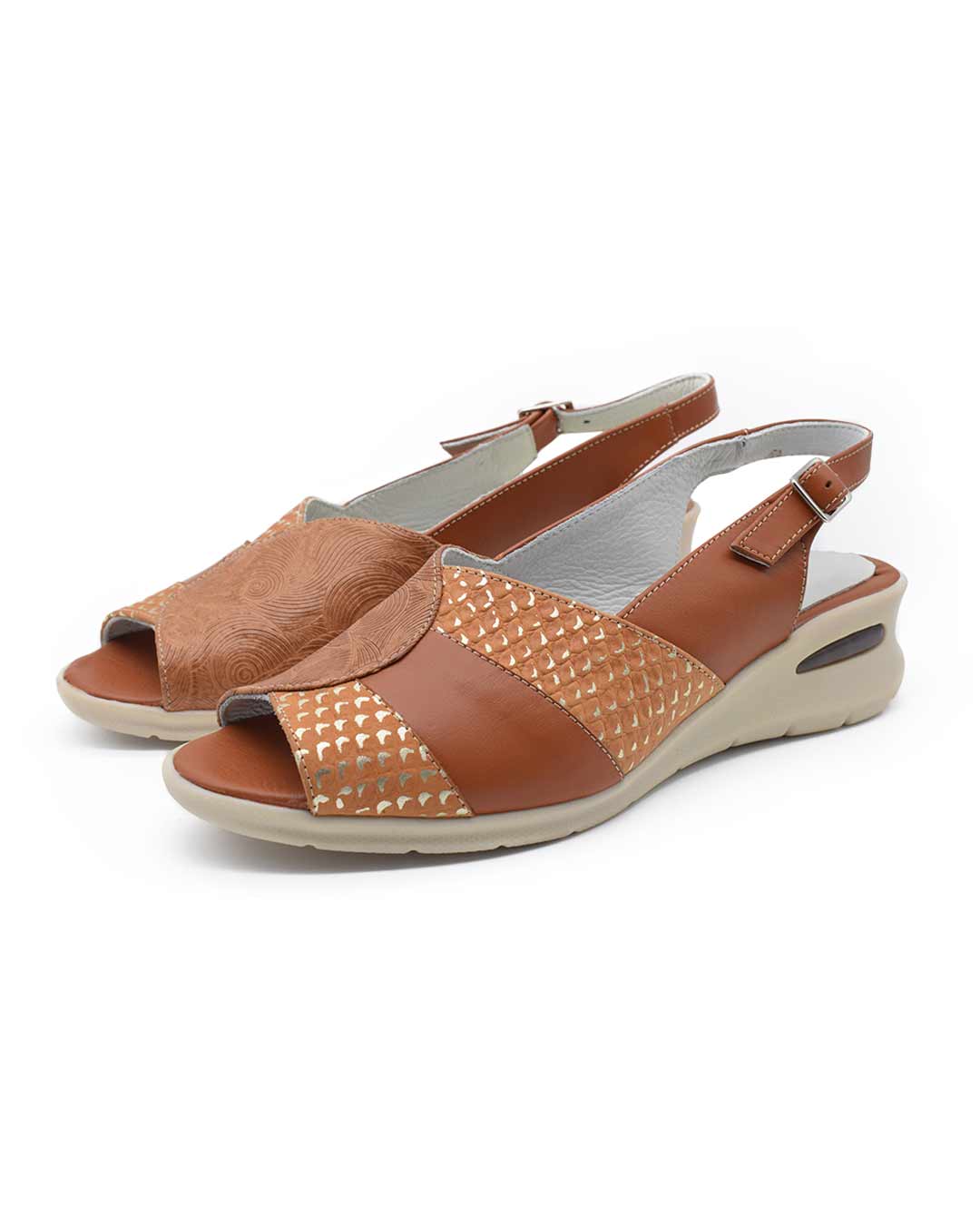 sandalias mujer catta cuero suela