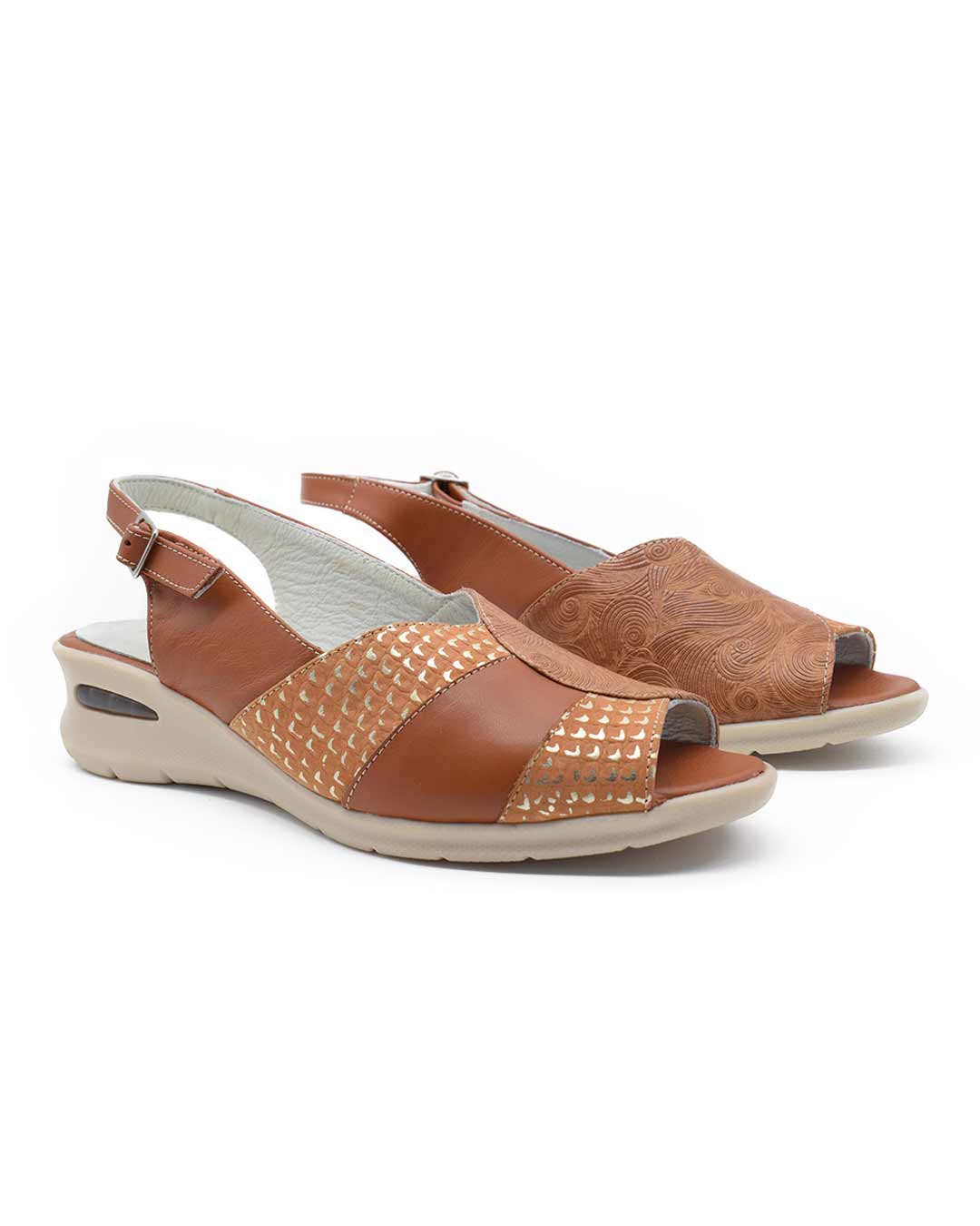 sandalias mujer catta cuero suela