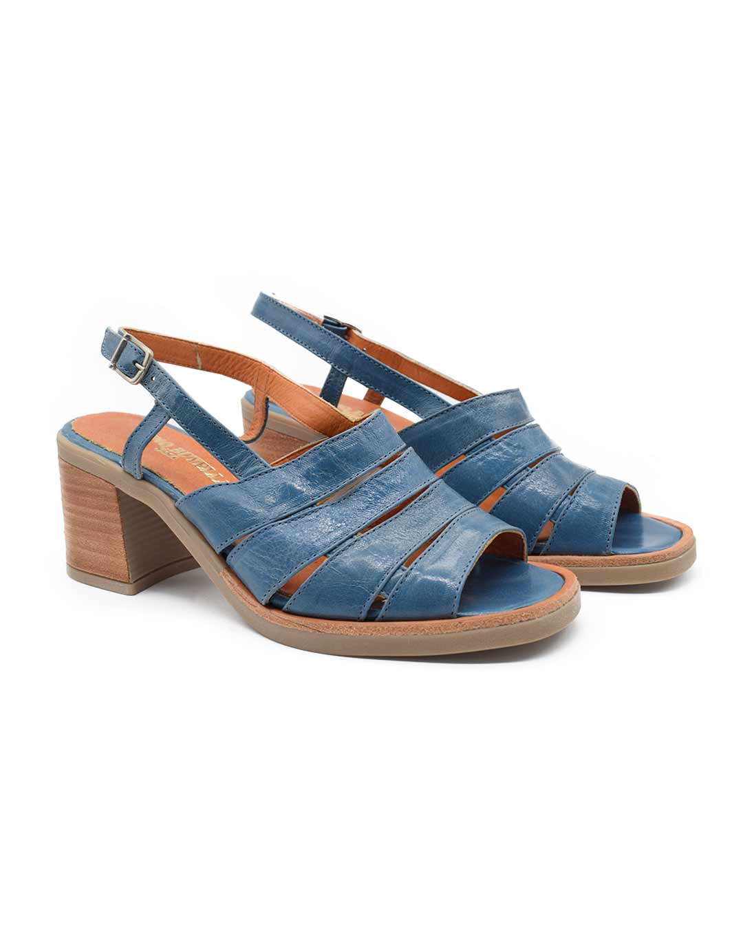 sandalias mujer lucero cuero rojas