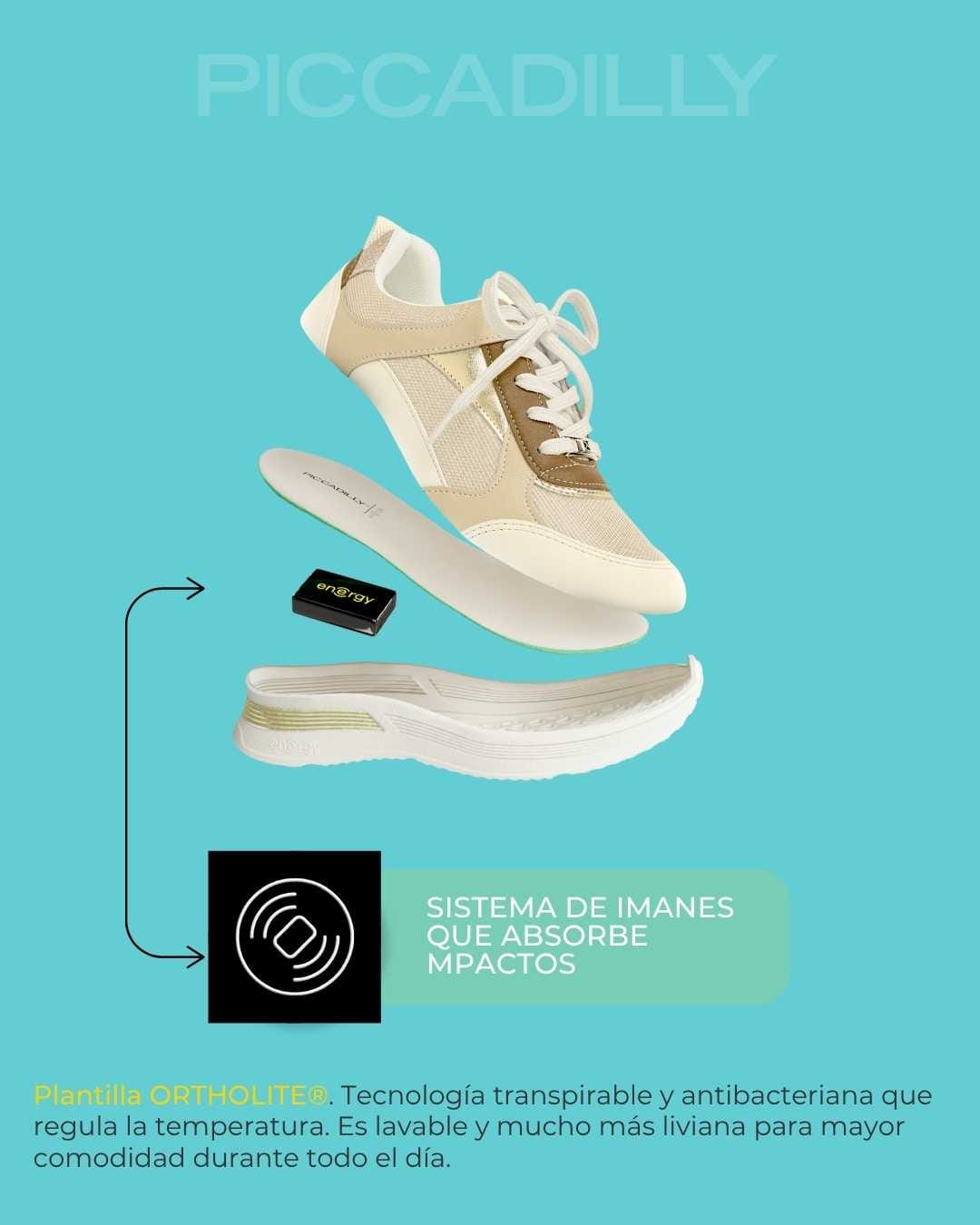 zapatillas mujer confort brisa piccadilly natural