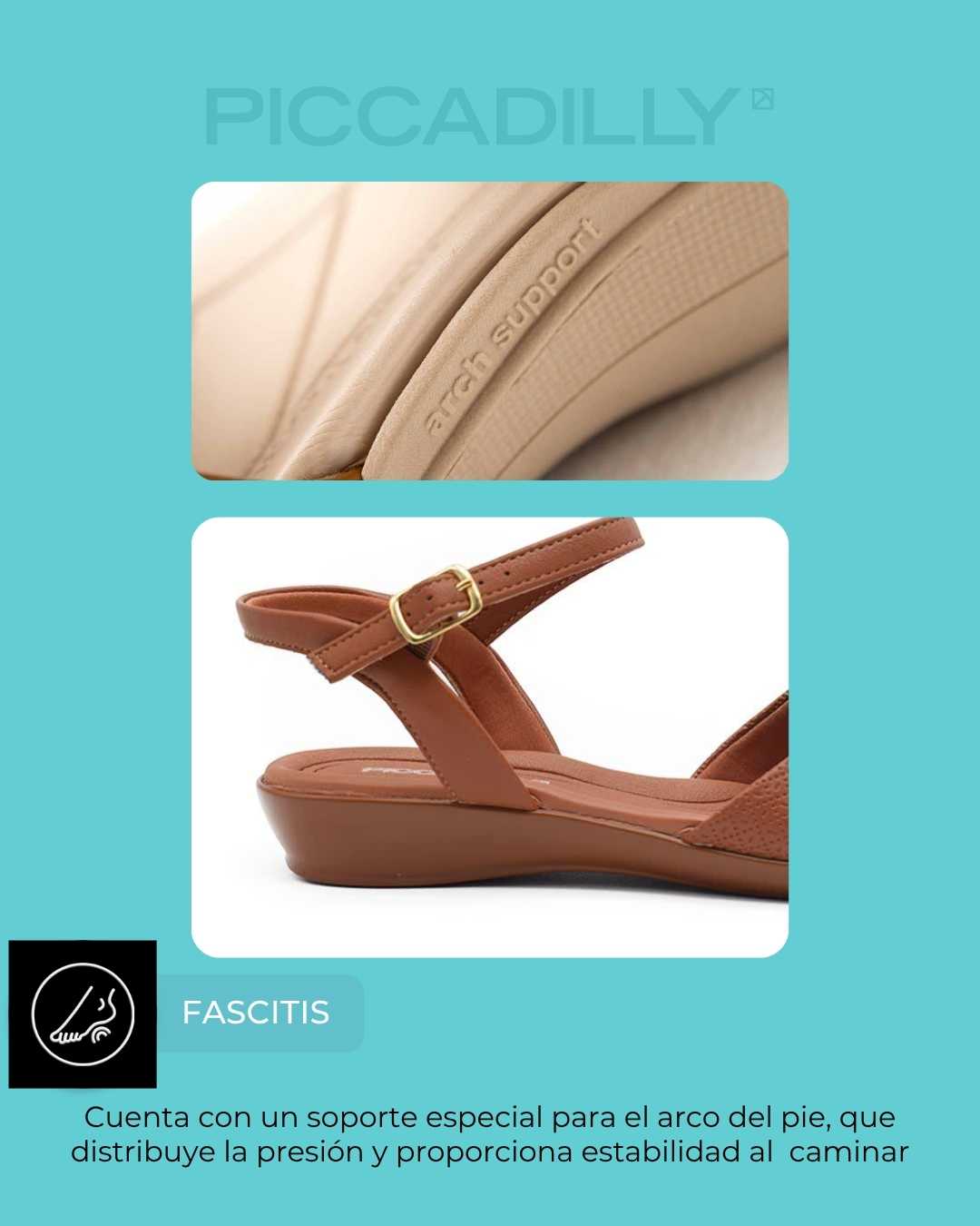 sandalias mujer linda piccadilly suela