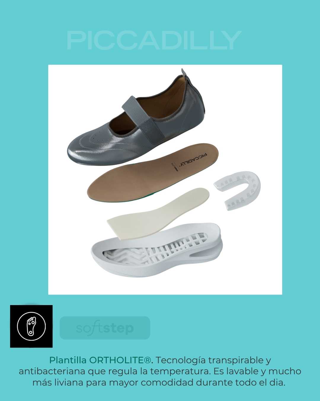 mocasín mujer confort mariel piccadilly