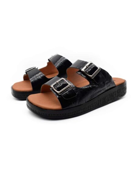 zuecos birken cuero mujer confort negras