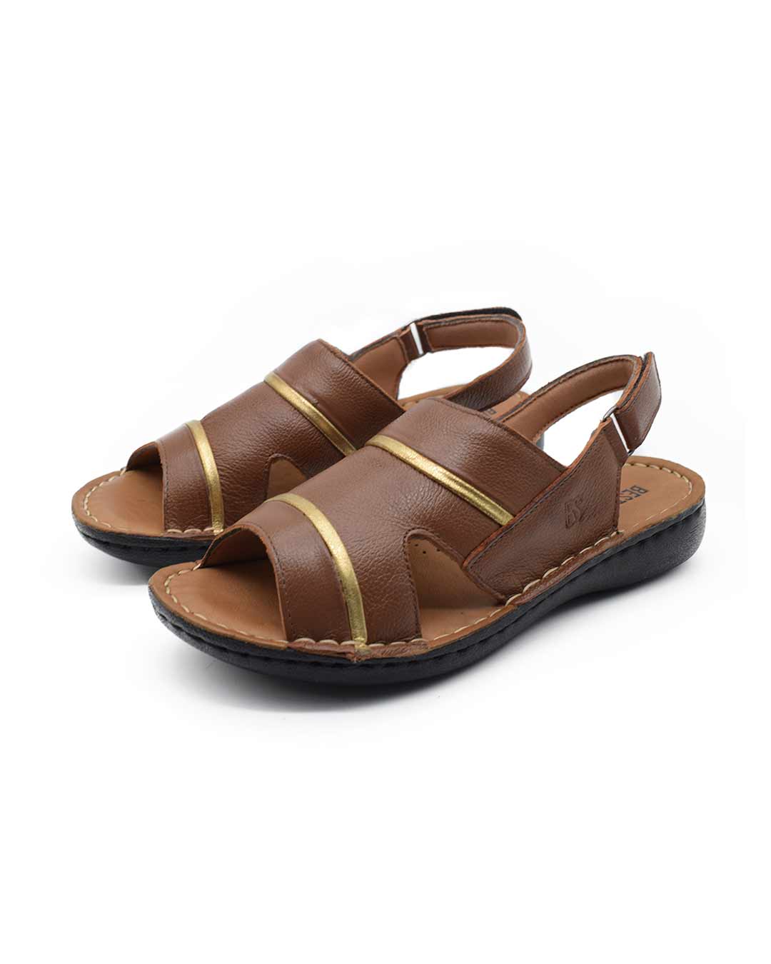 sandalias cuero mujer confort liria negras