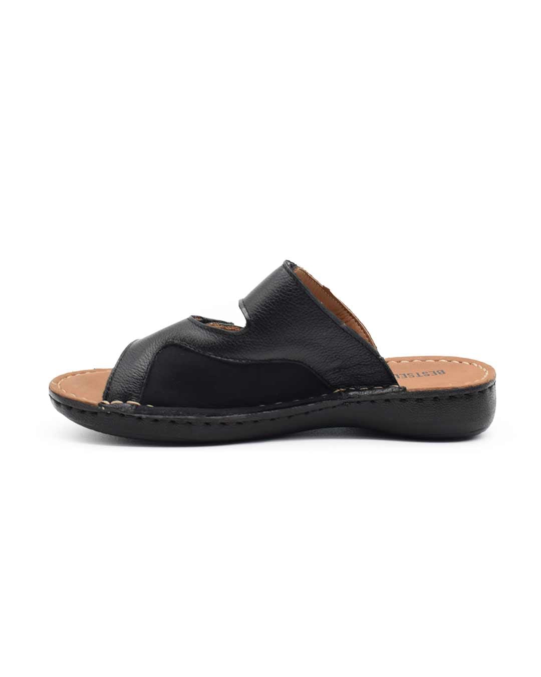 zuecos cuero mujer confort azula negras