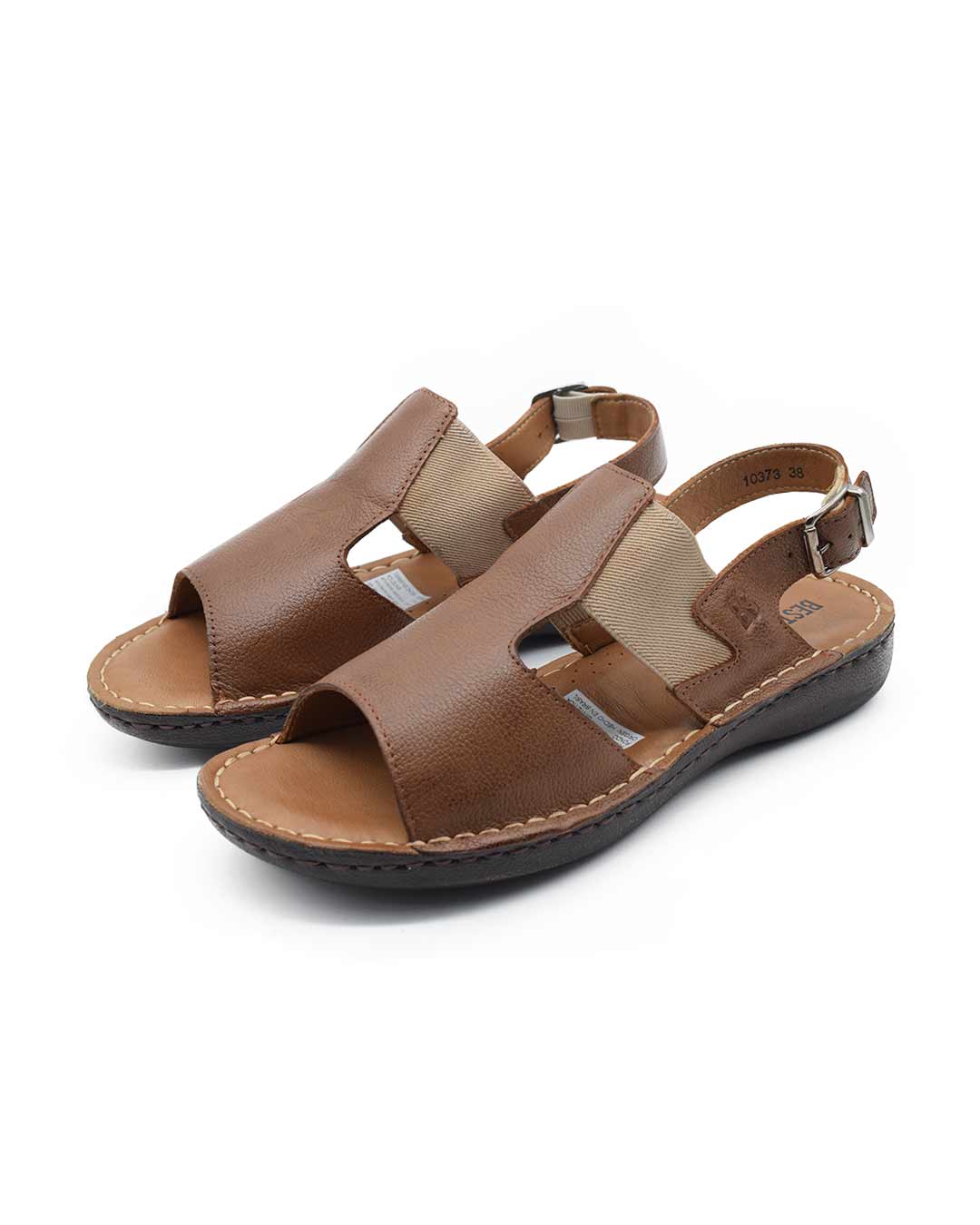 sandalias cuero mujer confort piruan marrón