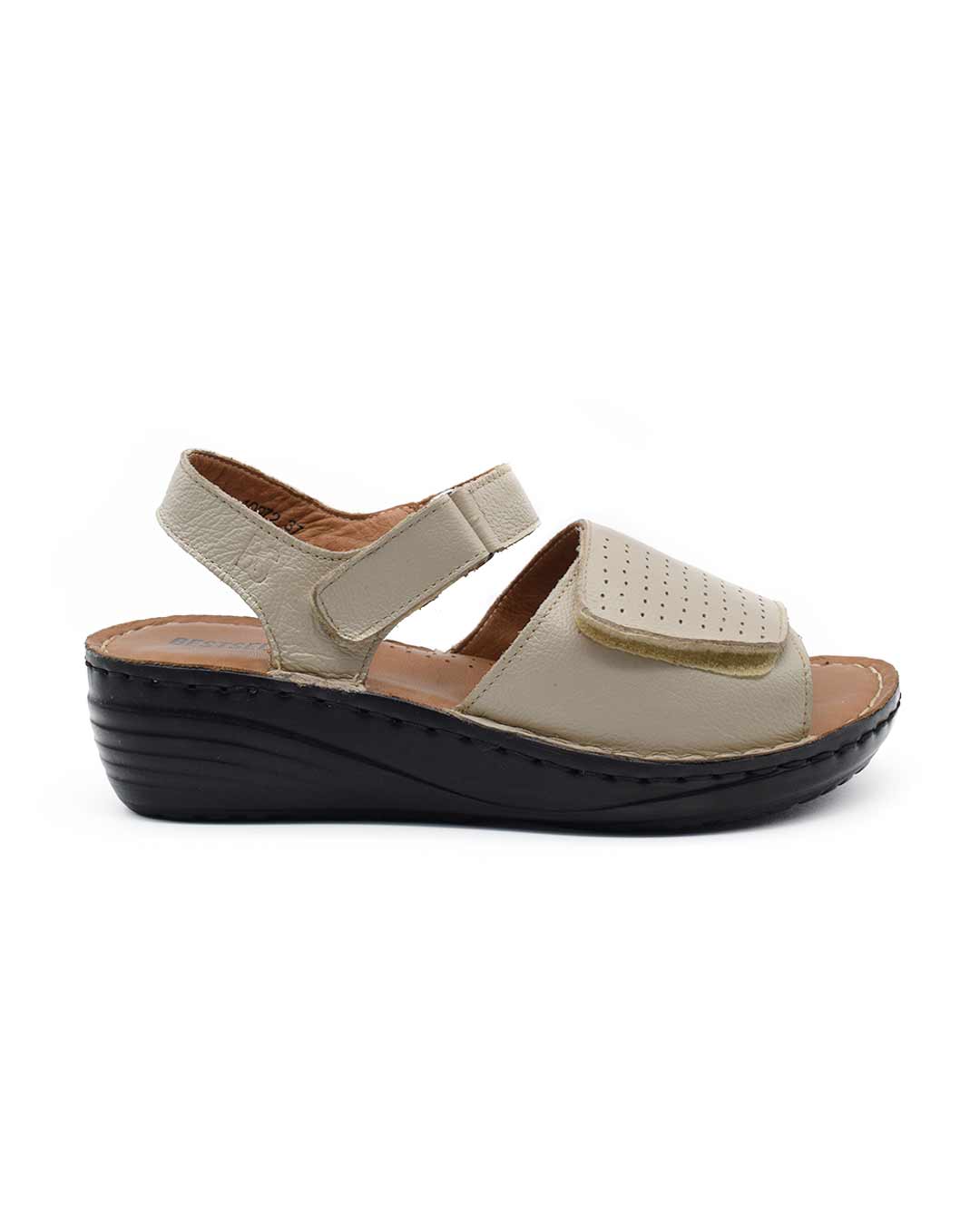sandalias cuero mujer confort elianis beige