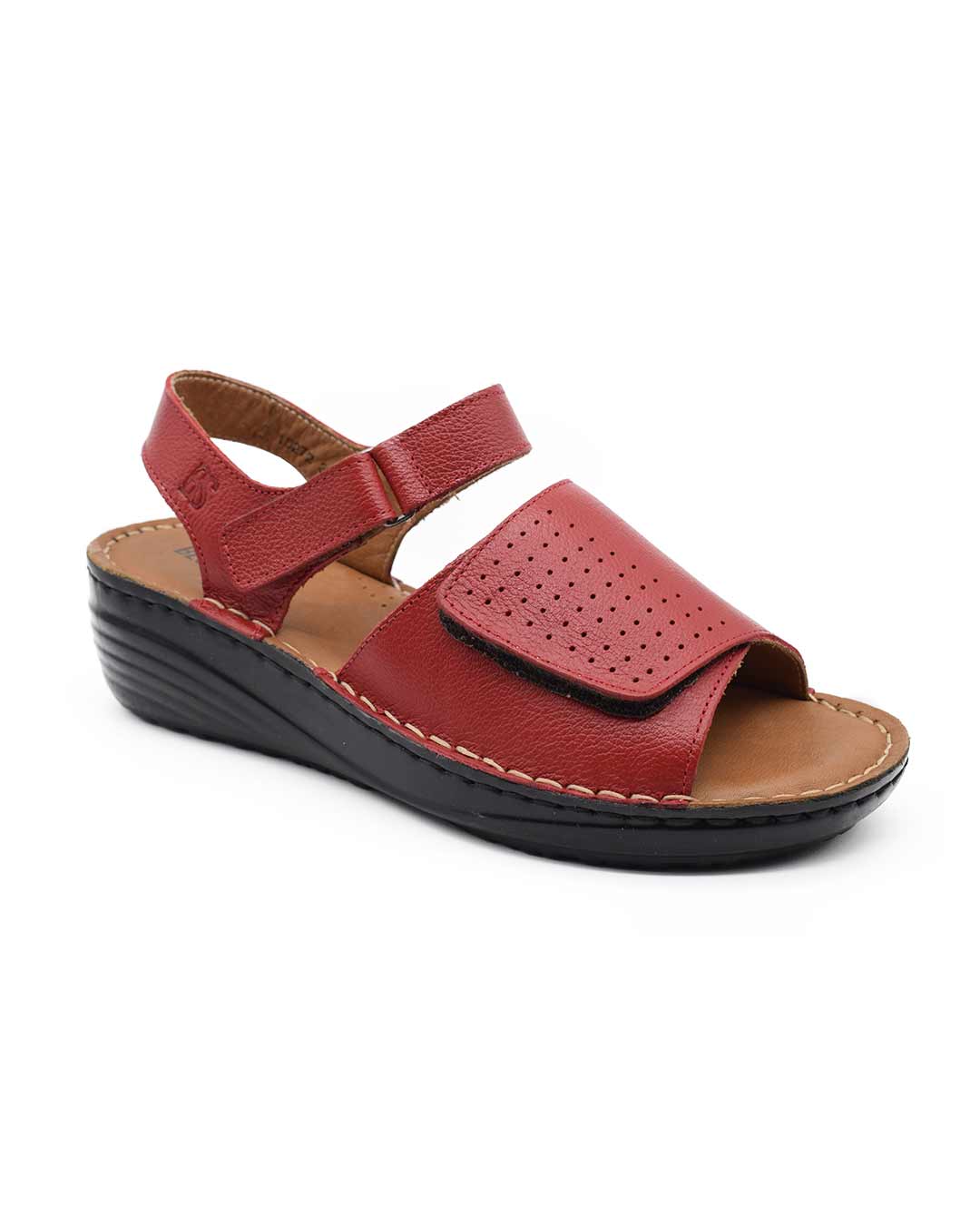 sandalias cuero mujer confort elianis rojas