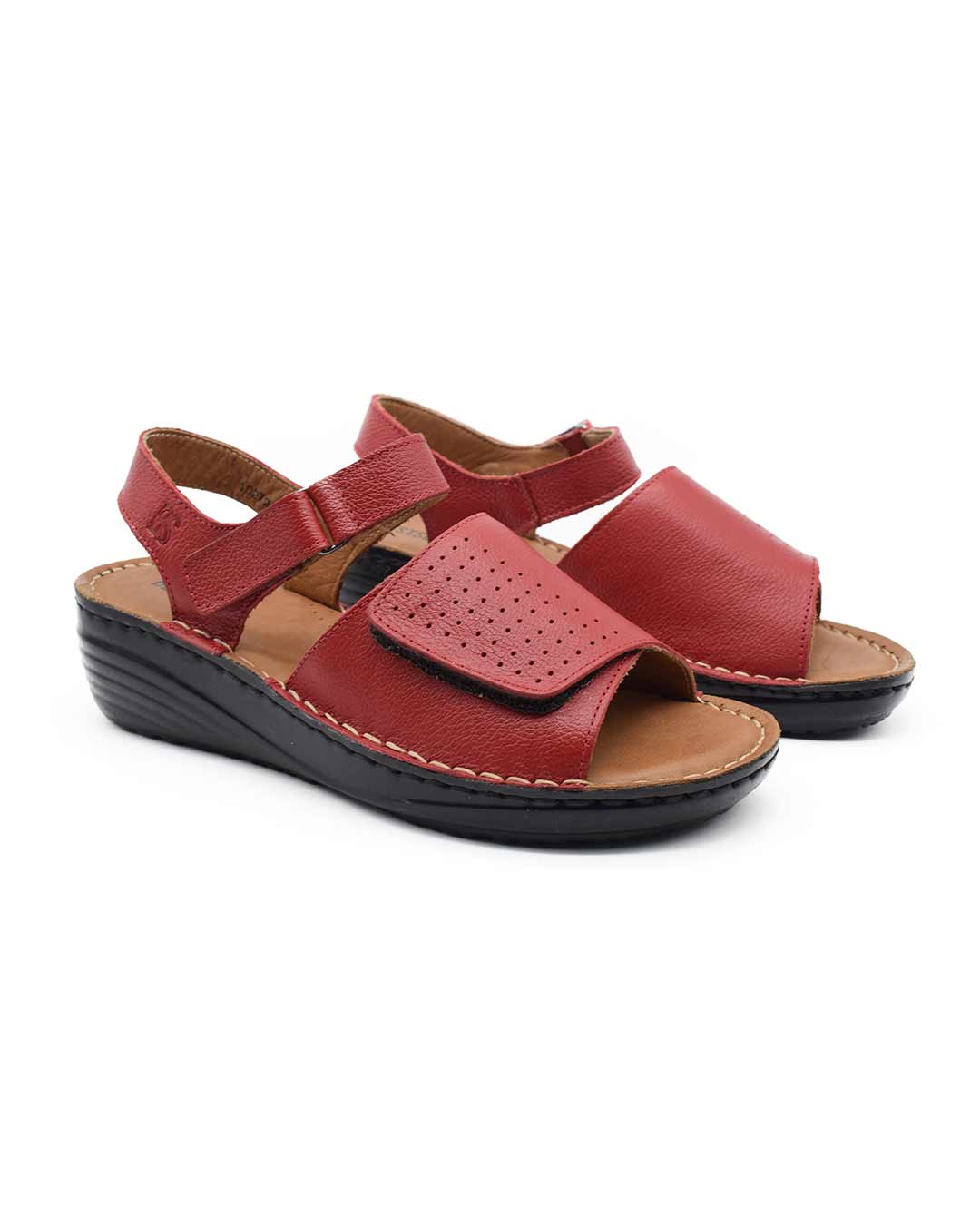 sandalias cuero mujer confort elianis rojas