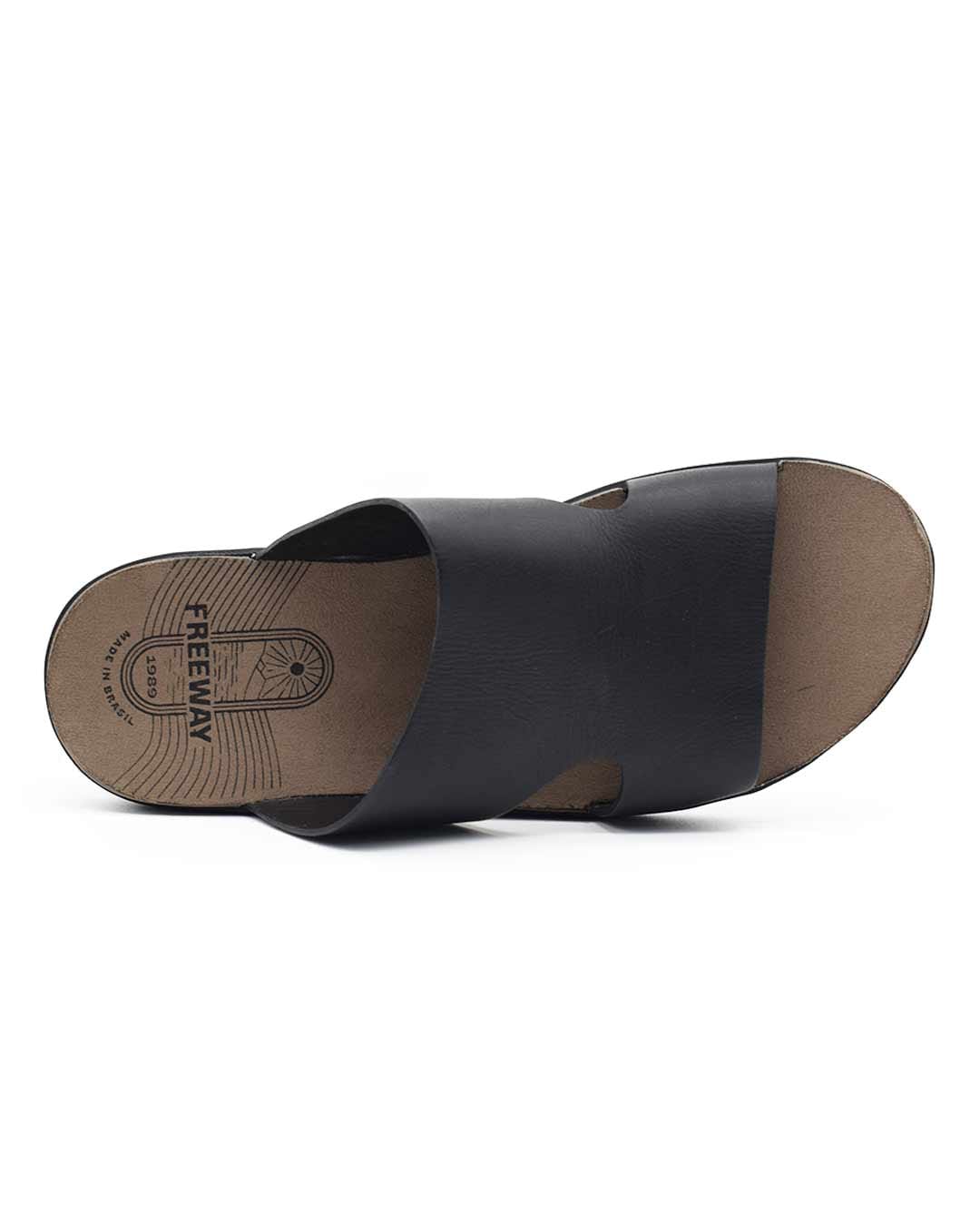 sandalias hombre canastra freeway cuero negra