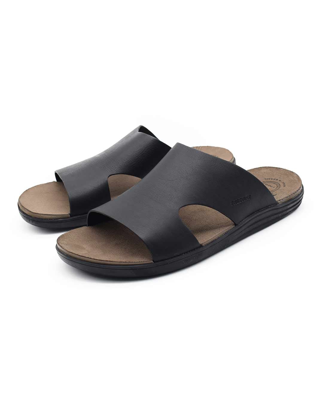 sandalias hombre canastra freeway cuero negra