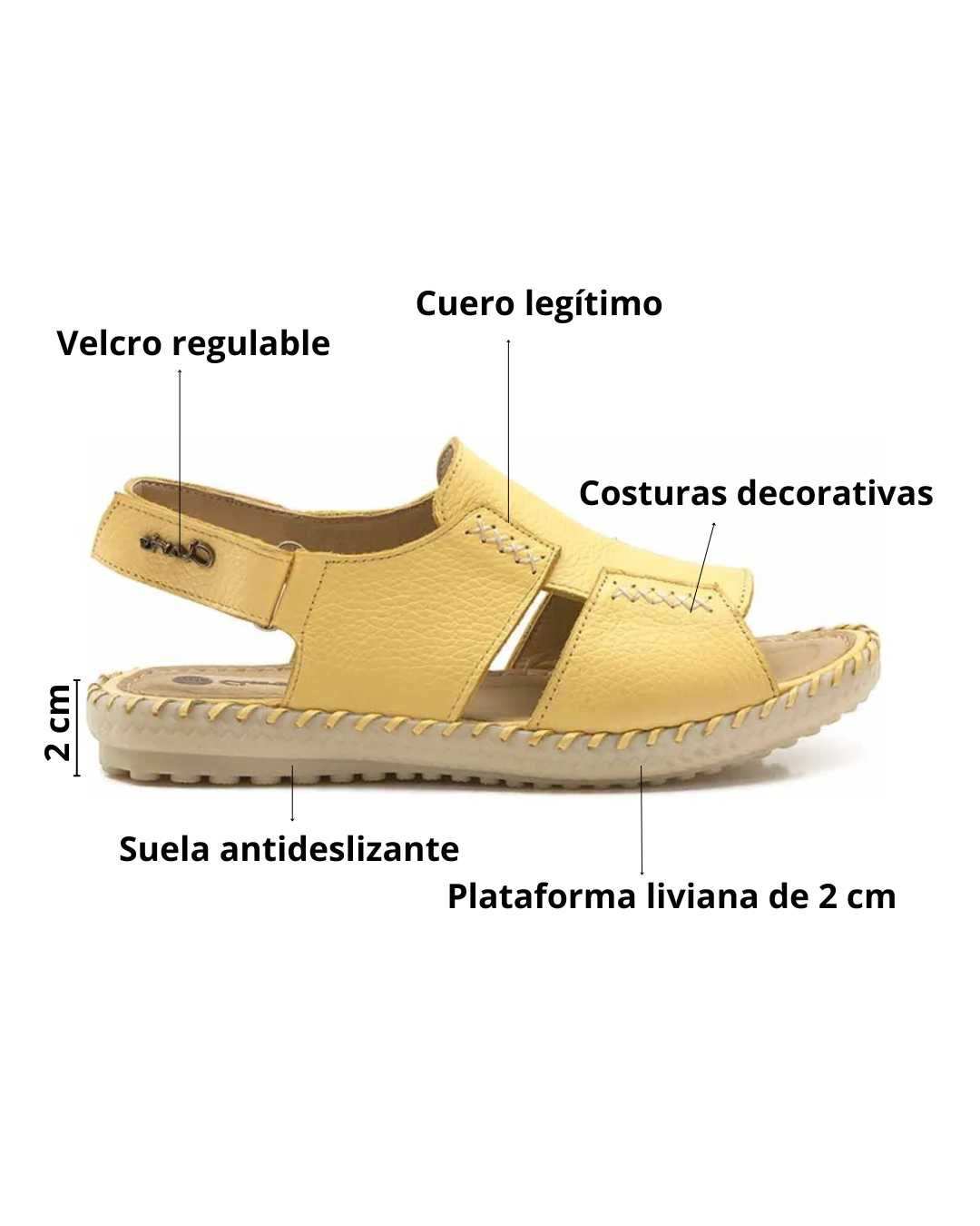 sandalias mujer sandy claris cuero camel