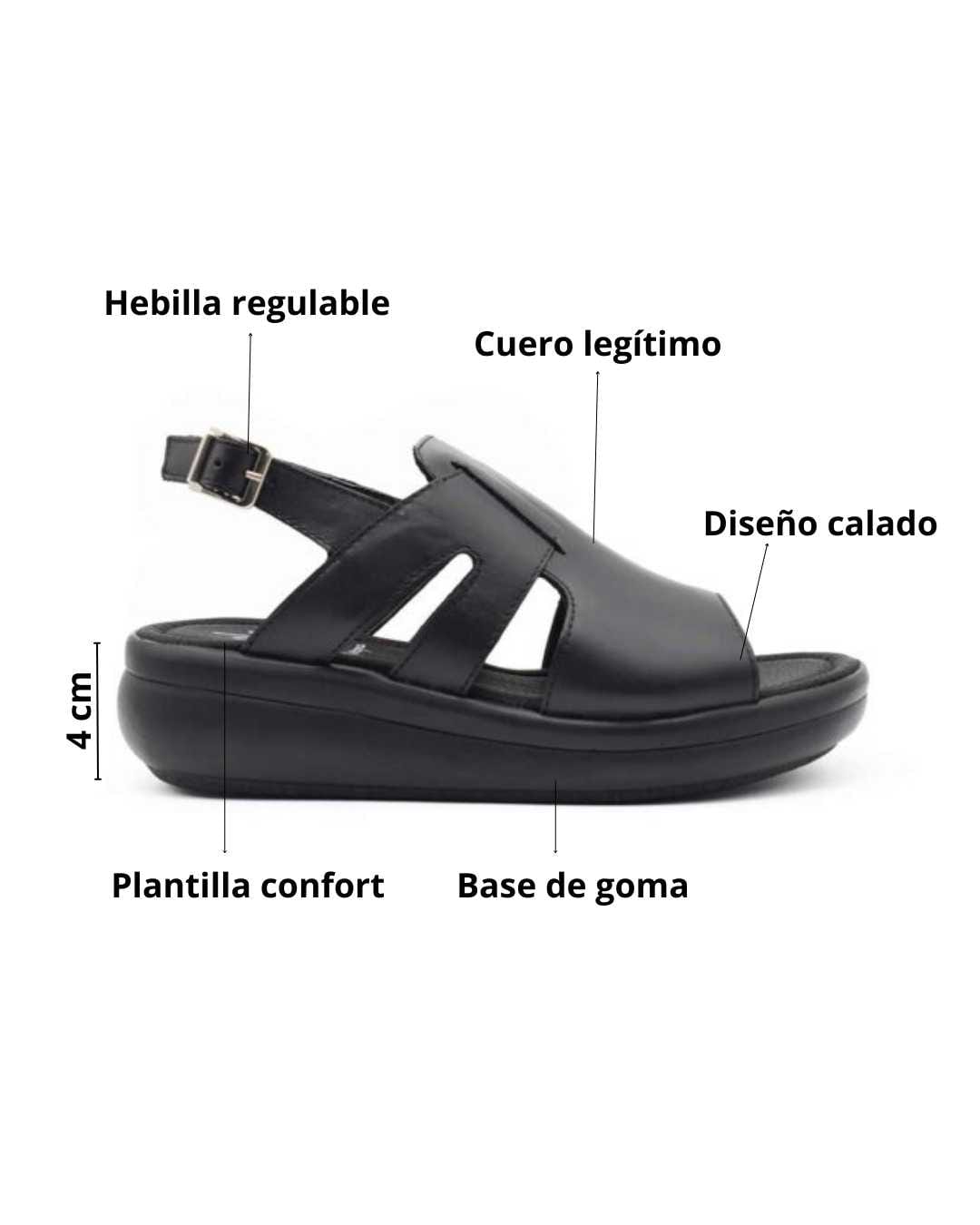 sandalias mujer daisy gravagna cuero rojas