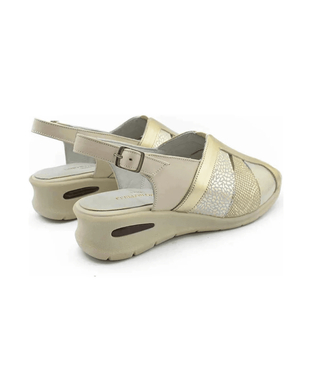 sandalias mujer betiana cuero beige