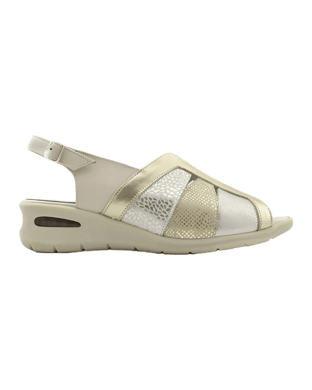 sandalias mujer betiana cuero beige