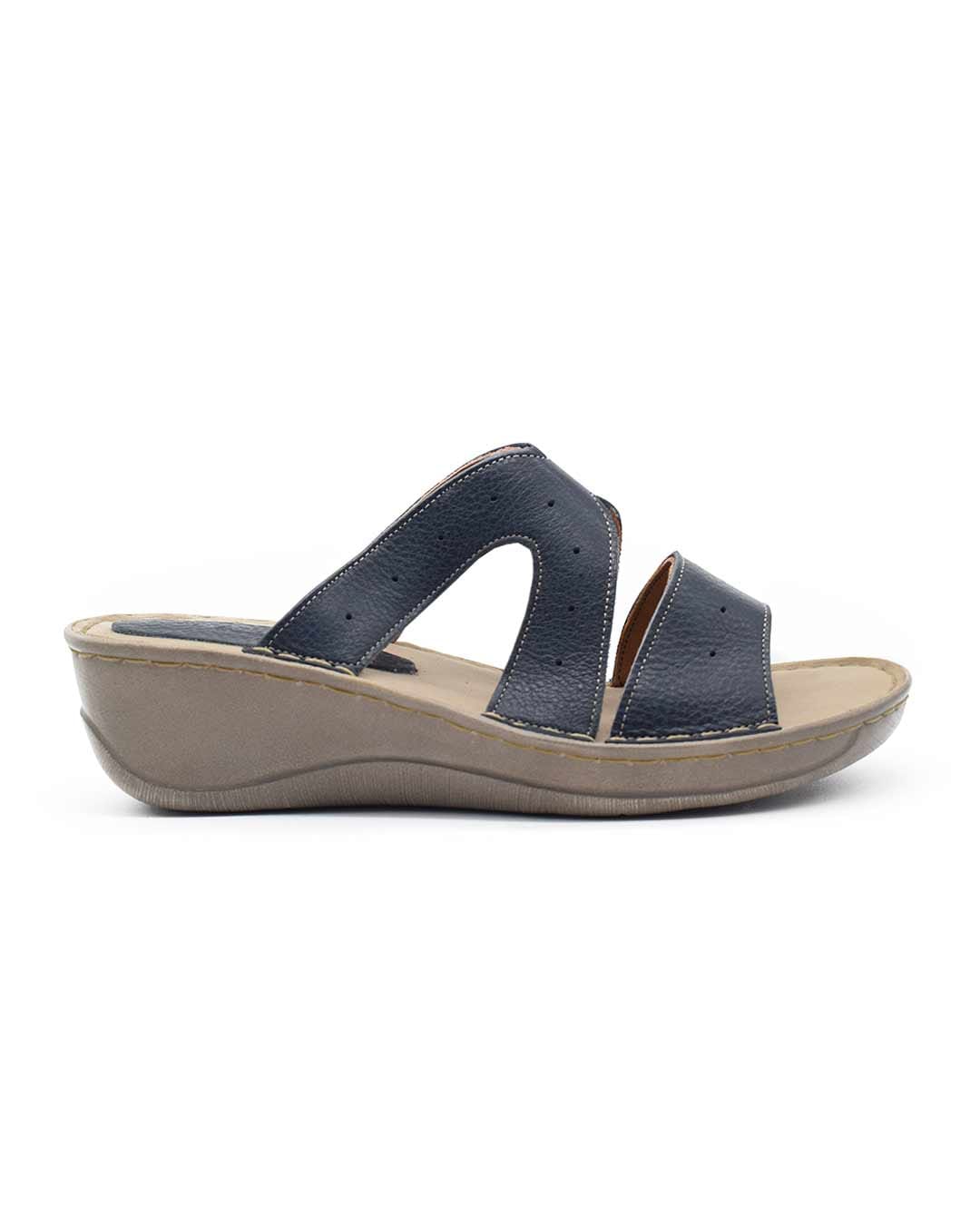 sandalias mujer rinna cuero azules