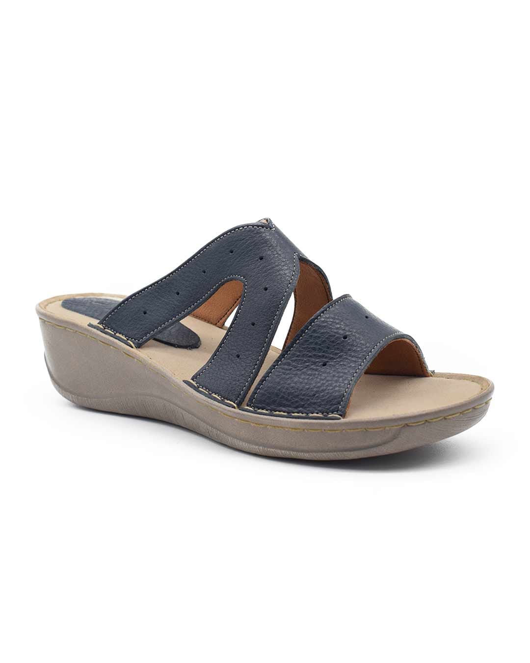sandalias mujer rinna cuero azules