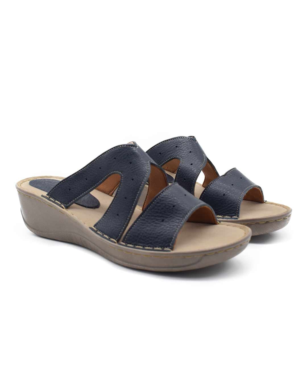sandalias mujer rinna cuero azules