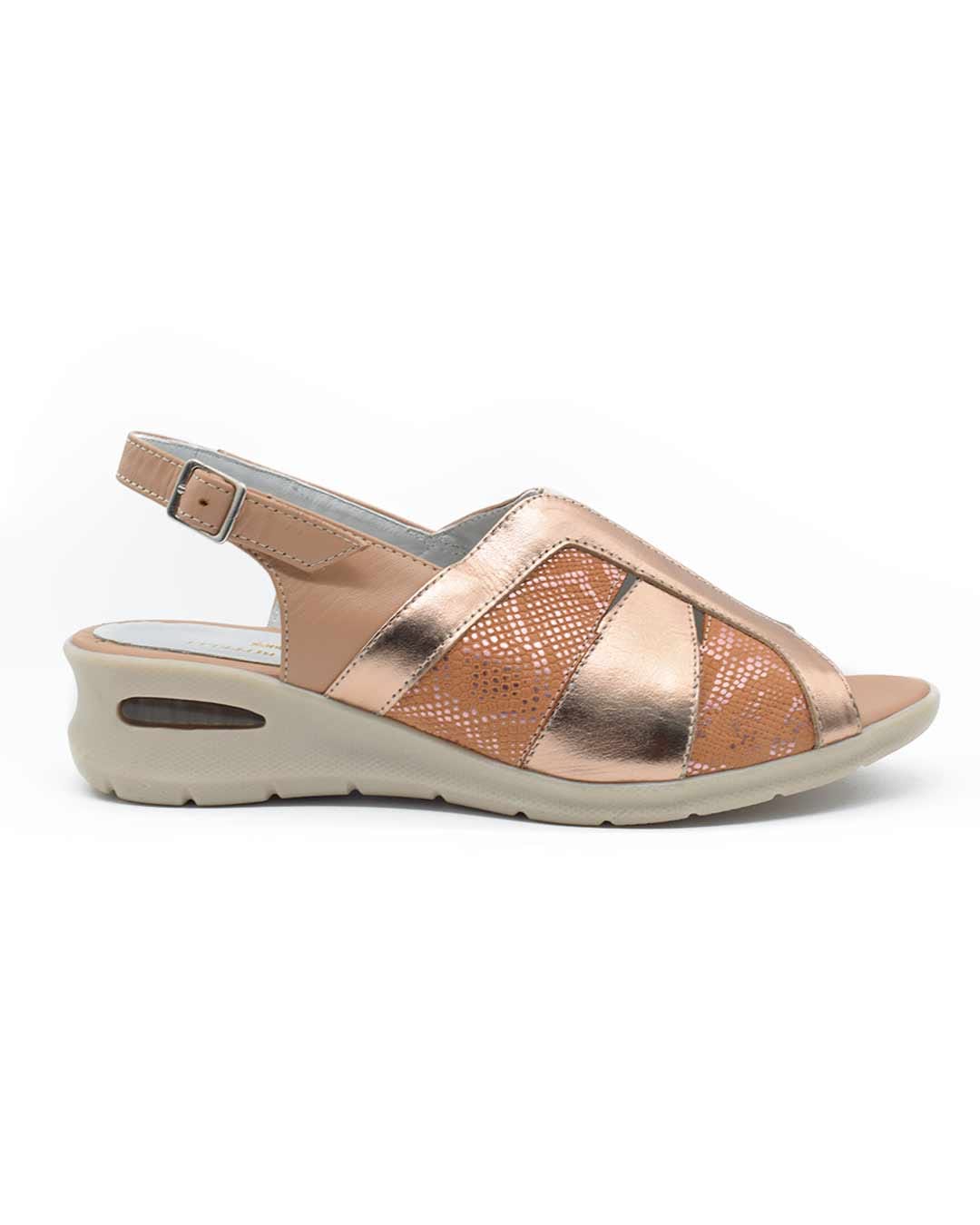 sandalias mujer betiana cuero nude