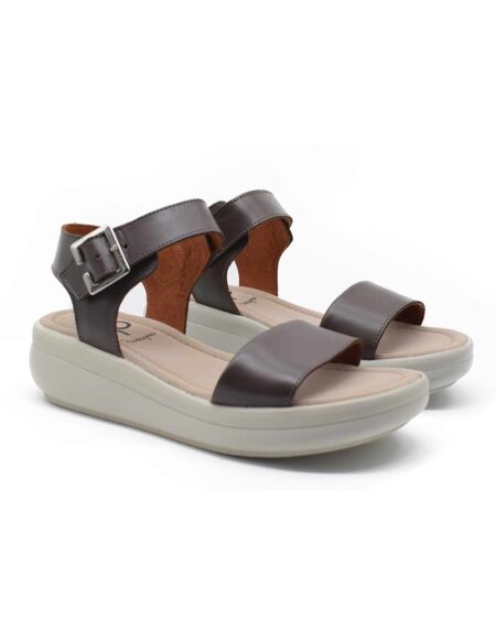 sandalias mujer rosaline gravagna cuero marrón