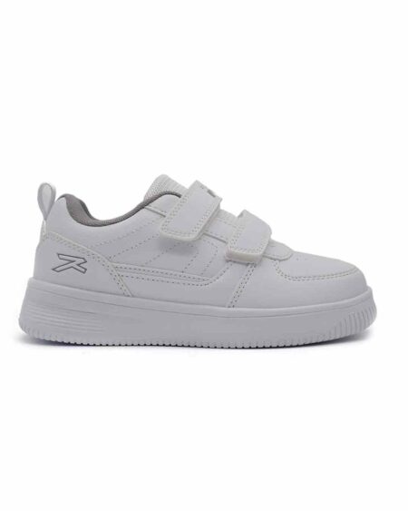 Zapatilla blanca de velcro niño11g