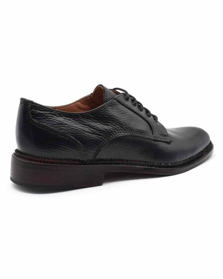 Zapato de vestir negro cuero hombre